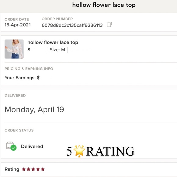 hollow flower lace top - Picture 4 of 7